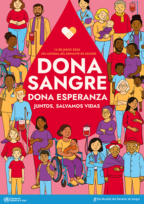 Enlace a la página de la OMS. Campaña día mundial del donante de sangre - 14 de junio